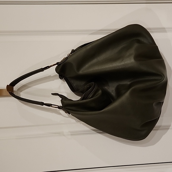 Atmosphere Handbags - ATMOSPHERE vegan leather Expandable Satchel
